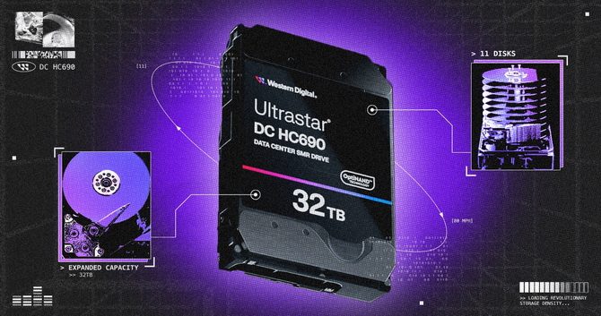 Western Digital представила серию современных жестких дисков (HDD) большой емкости.