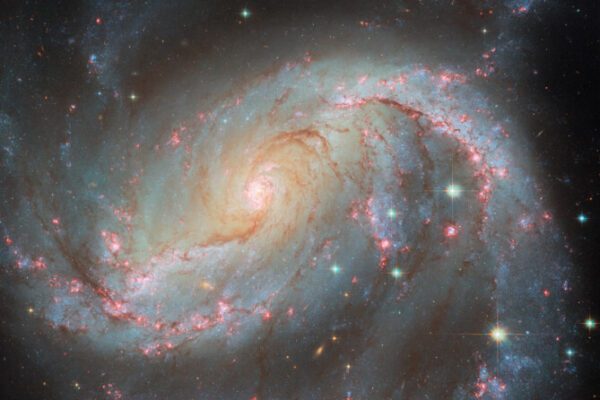 Телескоп Хаббл показывает галактику NGC 1672 и ее гаснущую сверхновую. НАСА опубликовало очень детальное фото
