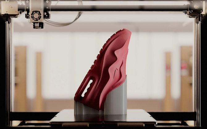 Nike Air Max 1000 — обувь, которая (почти) полностью была напечатана на 3D-принтере. Результат сотрудничества с Целлерфельдом