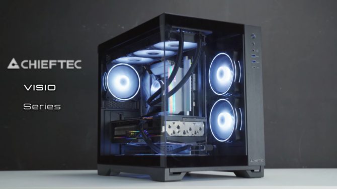 Chieftec Visio и Visio Air — премьера двухкамерных стеклянных компьютерных корпусов ATX с большими возможностями