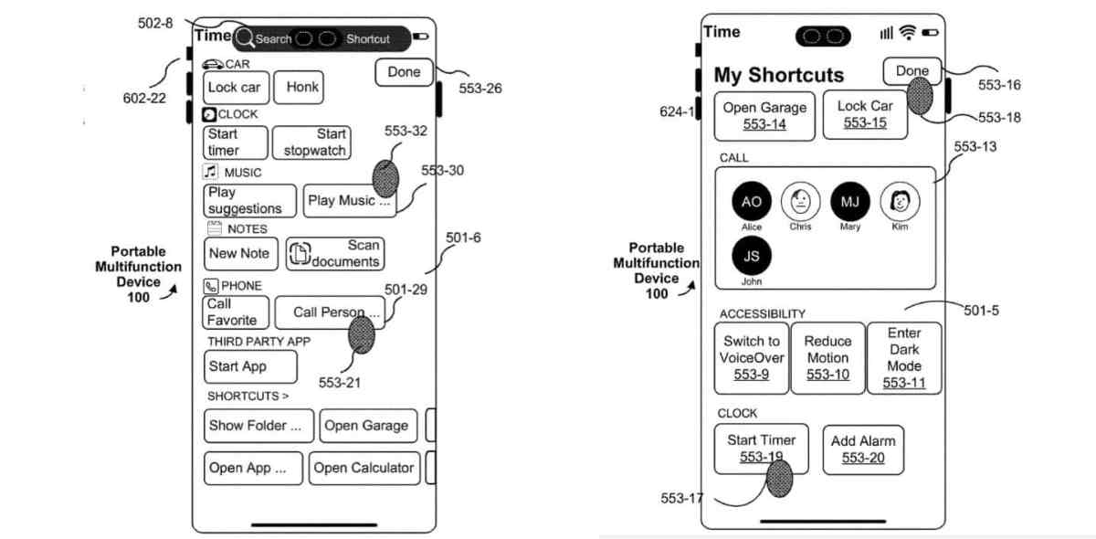 Apple запатентовала iPhone с четырьмя кнопками действий