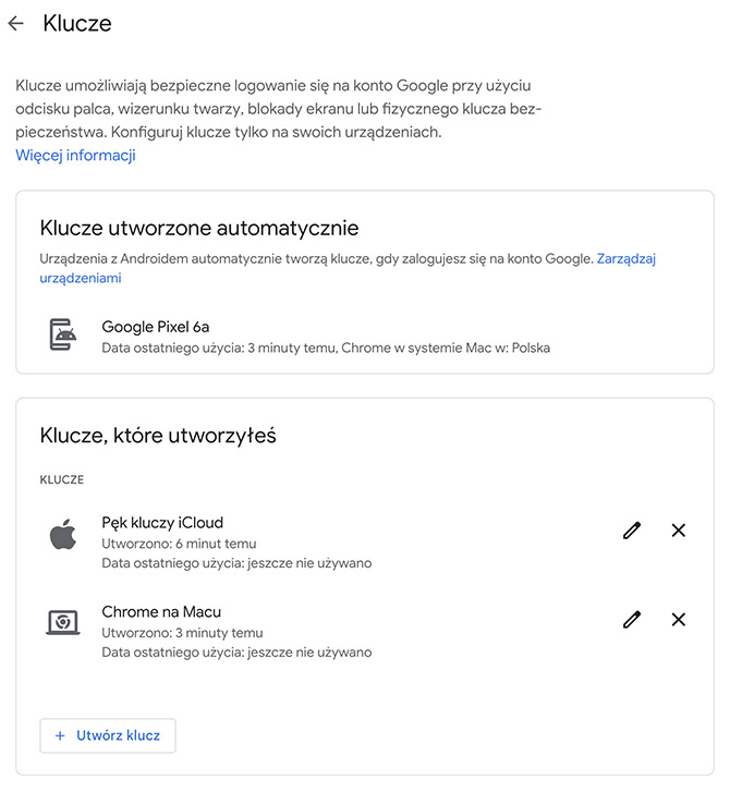 Забудьте о входе в систему с паролем Google. Используйте свой отпечаток пальца с новой функцией «Ключи». См. руководство о том, как это сделать (nc1).