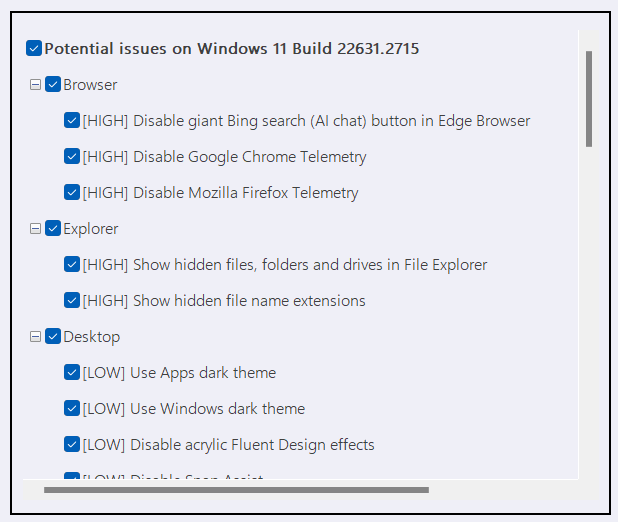 Удалите телеметрию и ненужный мусор из Windows всего за несколько кликов. Приложение BloatyNosy вам в этом поможет (nc1)