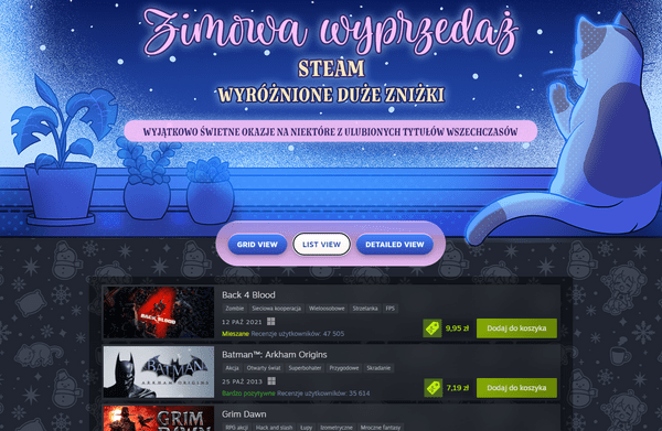 Зимняя распродажа Steam 2024 — стартовала одна из крупнейших распродаж этого года. Много игр по низким ценам.