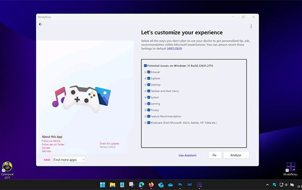 Удалите телеметрию и ненужный мусор из Windows всего за несколько кликов. Приложение BloatyNosy поможет вам в этом.