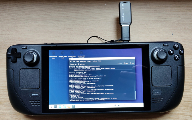 Как заменить диск в консоли Steam Deck и переустановить SteamOS? (18)