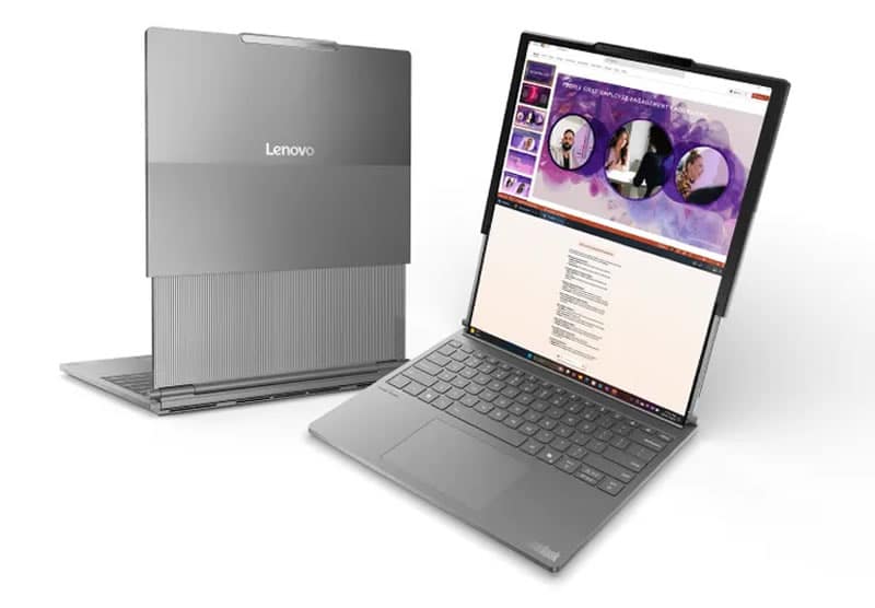 В сеть утекли первые фотографии ноутбука Lenovo ThinkBook Plus с расширяемым дисплеем