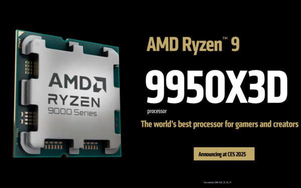 AMD Ryzen 9 9950X3D и Ryzen 9 9900X3D — официальный анонс процессоров Zen 5 второго поколения с 3D V-Cache