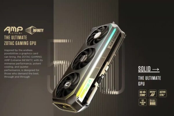 Анонсирована первая видеокарта RTX 5090 с TDP 600 Вт — Zotac AMP Extreme INFINITY