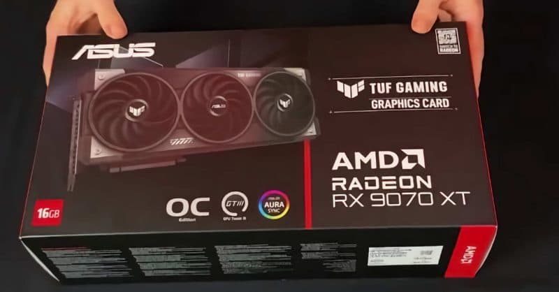 В сети появились фотографии видеокарт Radeon RX 9070 от Asus TUF Gaming и Prime