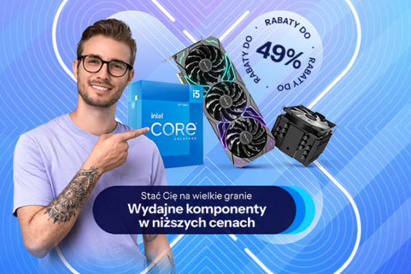 Хорошая акция на процессоры, видеокарты, оперативную память, SSD диски и блоки питания. В x-kom вы также можете купить оргтехнику дешевле.