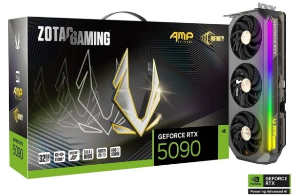 ZOTAC GeForce RTX 5090 AMP Extreme INFINITY — вот первая известная видеокарта Blackwell с TDP 600 Вт