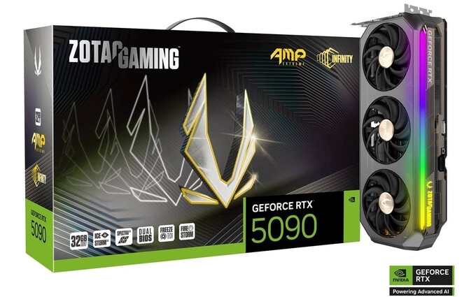 ZOTAC GeForce RTX 5090 AMP Extreme INFINITY — вот первая известная видеокарта Blackwell с TDP 600 Вт