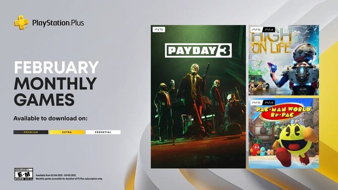 PS Plus Essential с официальным предложением на февраль. Sony предоставит нам зарплату 3, High On Life и Pac-Man World Repa