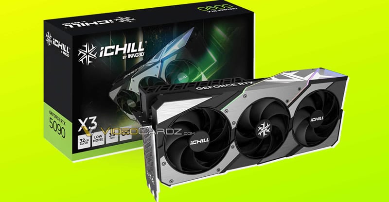 Появилось первое изображение GeForce RTX 5090 — видеокарта имеет 32 ГБ видеопамяти и большой кулер