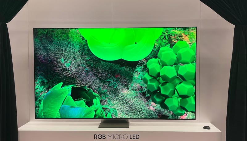 Samsung демонстрирует ЖК-телевизор с подсветкой RGB microLED