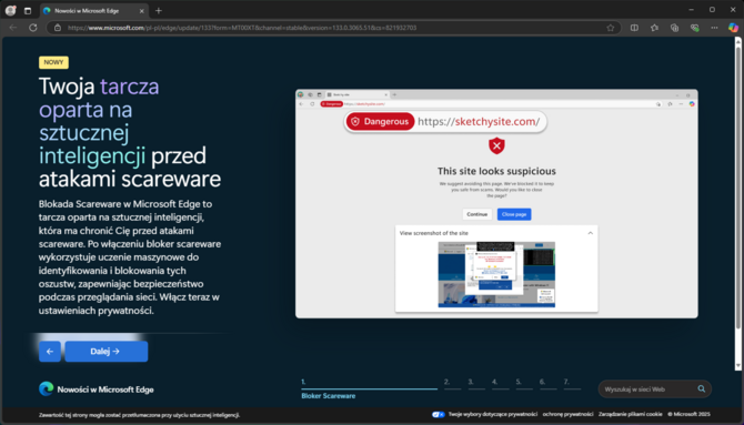 Microsoft Edge хочет защитить нас от атаки Scareware. Модель ИИ, которая работает локально на ПК с Windows, поможет в этом