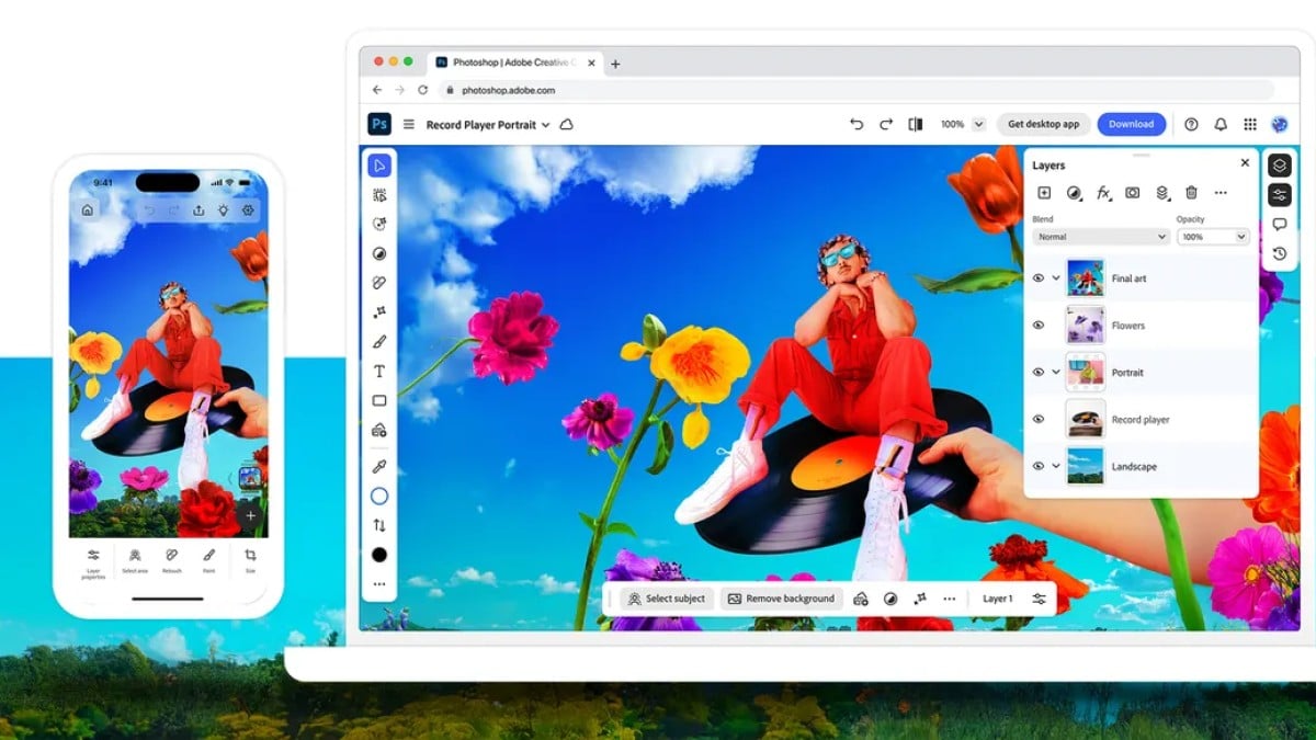 Adobe запустила новое приложение Photoshop для iPhone - бесплатно и с генеративным искусственным интеллектом