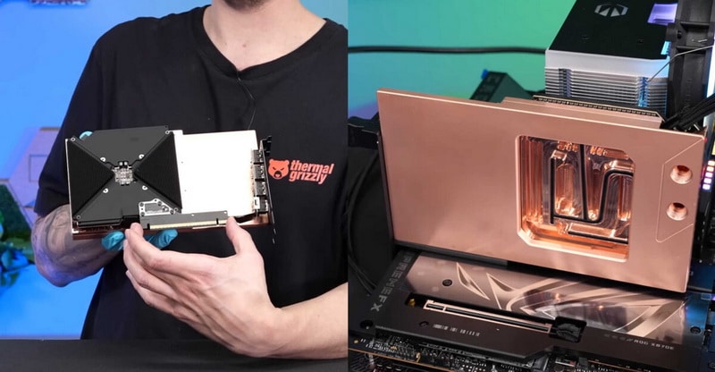 Установка водоснабжения в GeForce RTX 5090 Fe снизила температуру графического процессора на 25 ° C