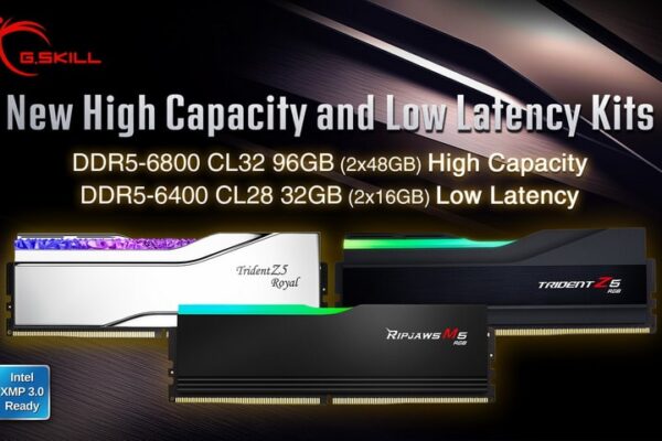 G.Skill представила модули RAM DDR5 16 и 48 ГБ с низкой задержкой и высокой частотой