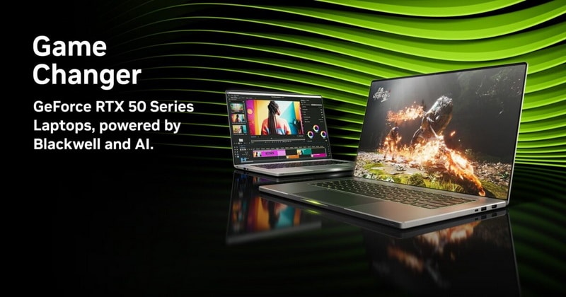 Nvidia объявила дату начала для предварительных заказов игровых ноутбуков с видеокартами Geforce RTX 50 серии
