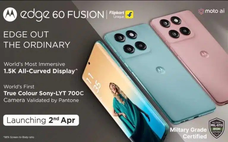 Motorola Edge 60 Fusion - первоначально в Индии было объявлено
