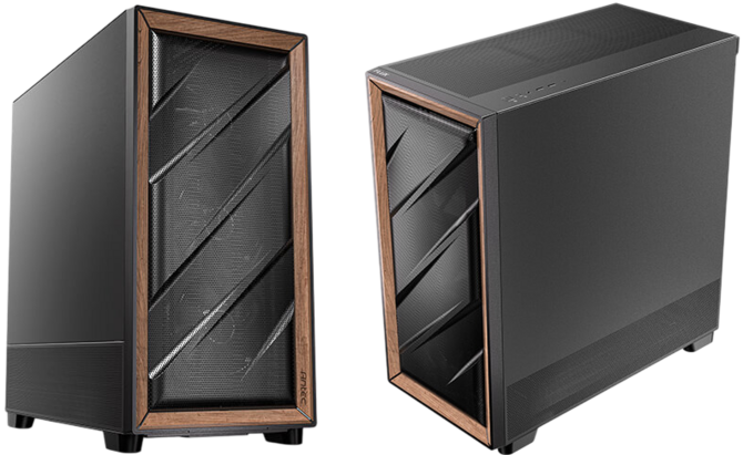 Antec Flux SE - корпус средней башни с деревянным акцентом, который предлагает 5 вентиляторов и звукоизоляционные панели