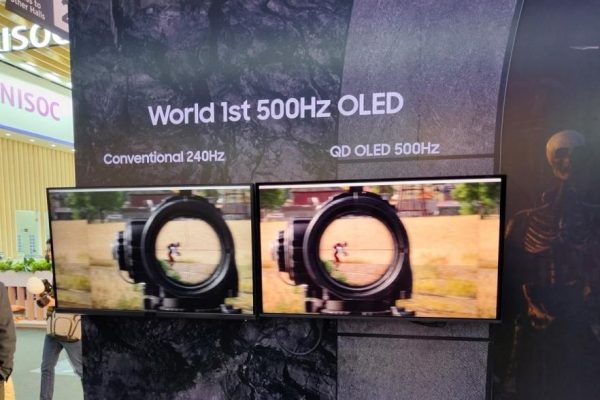 Samsung продемонстрировал первый в мире монитор QD с частотой обновления 500 Гц