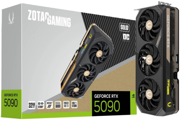 Zotac Geforce RTX 5090 Solid OC также доступен в версии с 168 единицами ROP. Невероятное предложение немецкого магазина