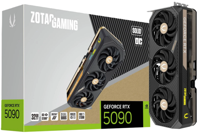 Zotac Geforce RTX 5090 Solid OC также доступен в версии с 168 единицами ROP. Невероятное предложение немецкого магазина