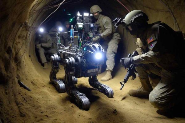 Роботизированные собаки в подземных боевых упражнениях: США и Южная Корея тестируют новые военные технологии