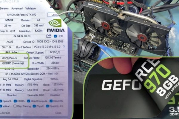 Энтузиасты раздували GeForce GTX 970 с 8 ГБ GDDR5 - Performance Double
