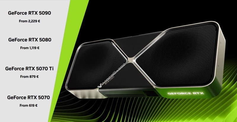 Nvidia снизила цены GeForce RTX 5000 в Европе, но видеокарты не стали более доступными