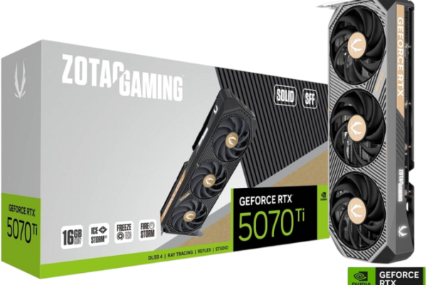 NVIDIA GEFORCE RTX 5070 TI в новых изданиях от бренда ZOTAC. Компактная версия SFF и Solid Core OC в белой части