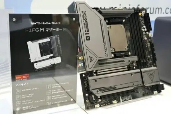 Minisforum представила материнскую плату F1FGM F1FGM со встроенной 16-ядерной Ryzen 99955HX