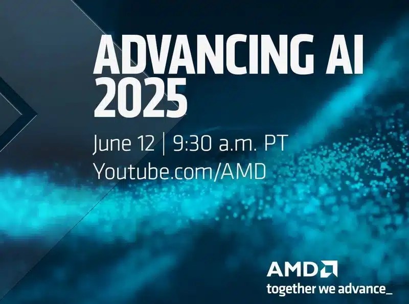 AMD объявляет о продвижении AI Event, которое представит AI Sourcers Instinct MI355X