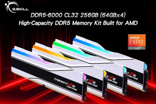 G.Skill представляет первый в мире баран -память DDR5 с мощностью 256 ГБ. Идеально подходит для процессоров AMD Ryzen G.Skill представляет первый в мире баран -память DDR5 с мощностью 256 ГБ. Идеально подходит для процессоров AMD Ryzen
