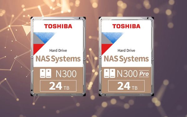 Toshiba представляет 24 ТБ жестких дисках для систем NAS. Новые модели N300 и N300 Pro были разработаны для работы 24/7