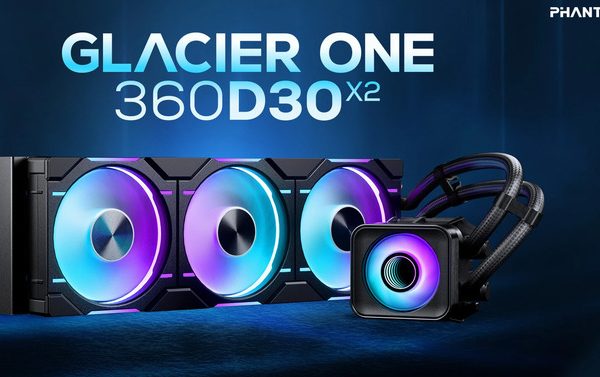 Phantex Glacier One D30 X2 - Премьера большого и эффективного жидкого охлаждения AIO с вентилятором для секции VRM