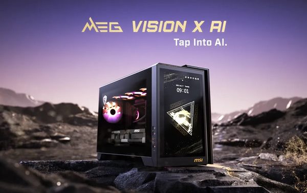 MSI Meg Vision X AI Computer со встроенным экраном и монитором 500 Гц с QD-ol 500 Гц и другие новости от Computex 2025