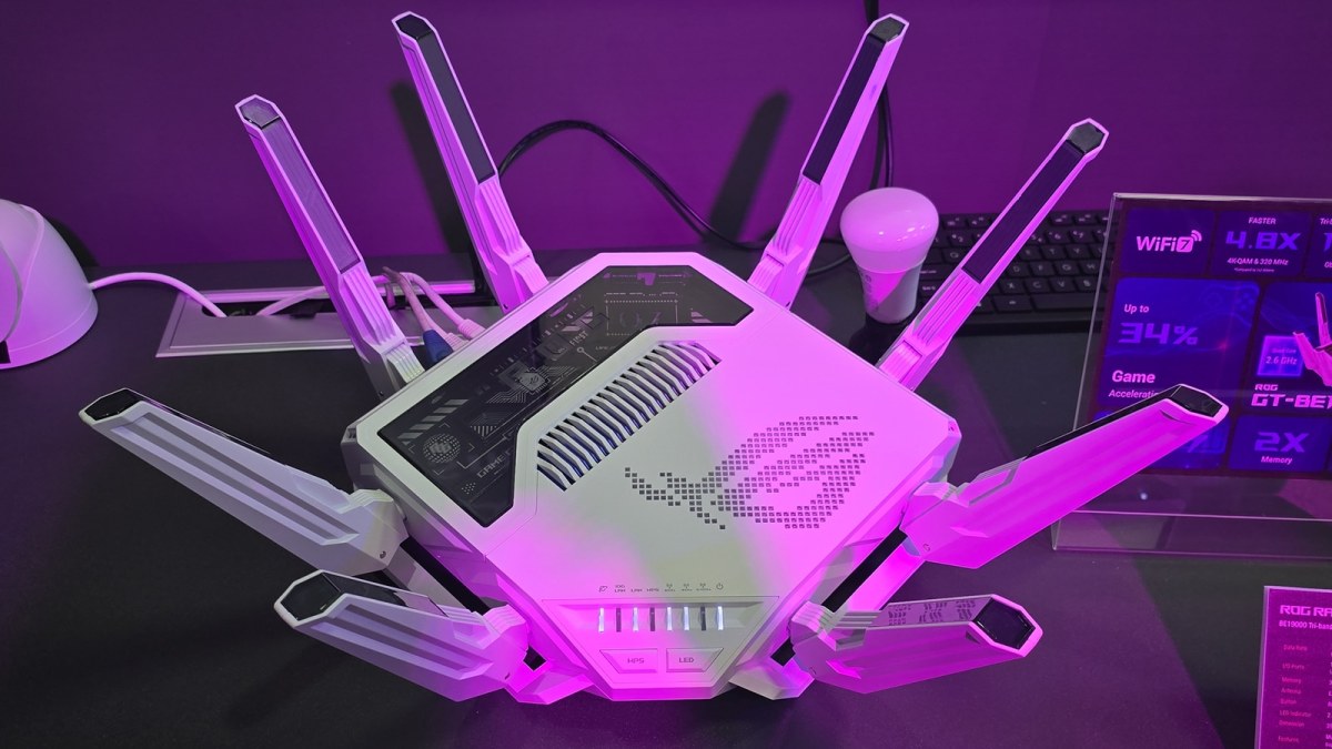 Asus представил флагманский игровой маршрутизатор Rog Rapture GT-BE19000AI со встроенным искусственным интеллектом