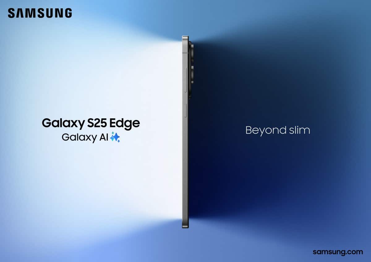 Samsung представила Ultra -Thin Galaxy S25 Edge с двойной камерой, Snapdragon 8 Elite и батареей 3900 мАч за 1249 евро.