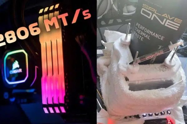 Новая запись в DDR5 памяти переоборудован до 12 806 млн. Тонн/с.