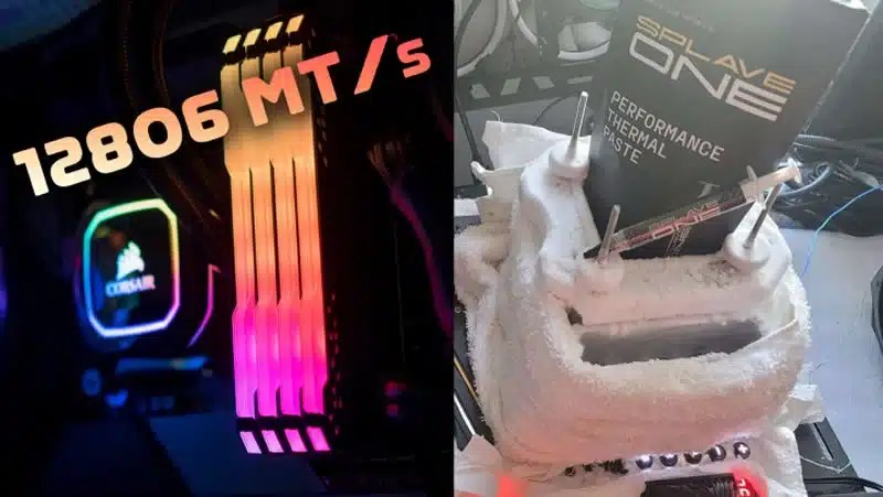 Новая запись в DDR5 памяти переоборудован до 12 806 млн. Тонн/с.