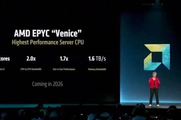 AMD поделился первыми деталями процессоров Epyc Venice Server на основе Zen 6, который появится в 2026 году.
