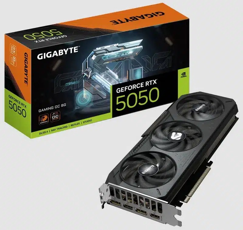 Gigabyte представил три версии GeForce RTX 5050 - все с возможностью разгона