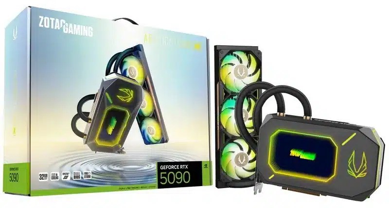 Zotac запустил видеокарту Geforce RTX 5090 Arcticstorm AIO с мощной системой охлаждения и компактным низким профильным GeForce RTX 5060