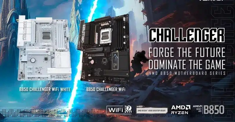 Asrock представила материнскую плату B850 Challenger для дешевых конфигураций игры на основе Ryzen