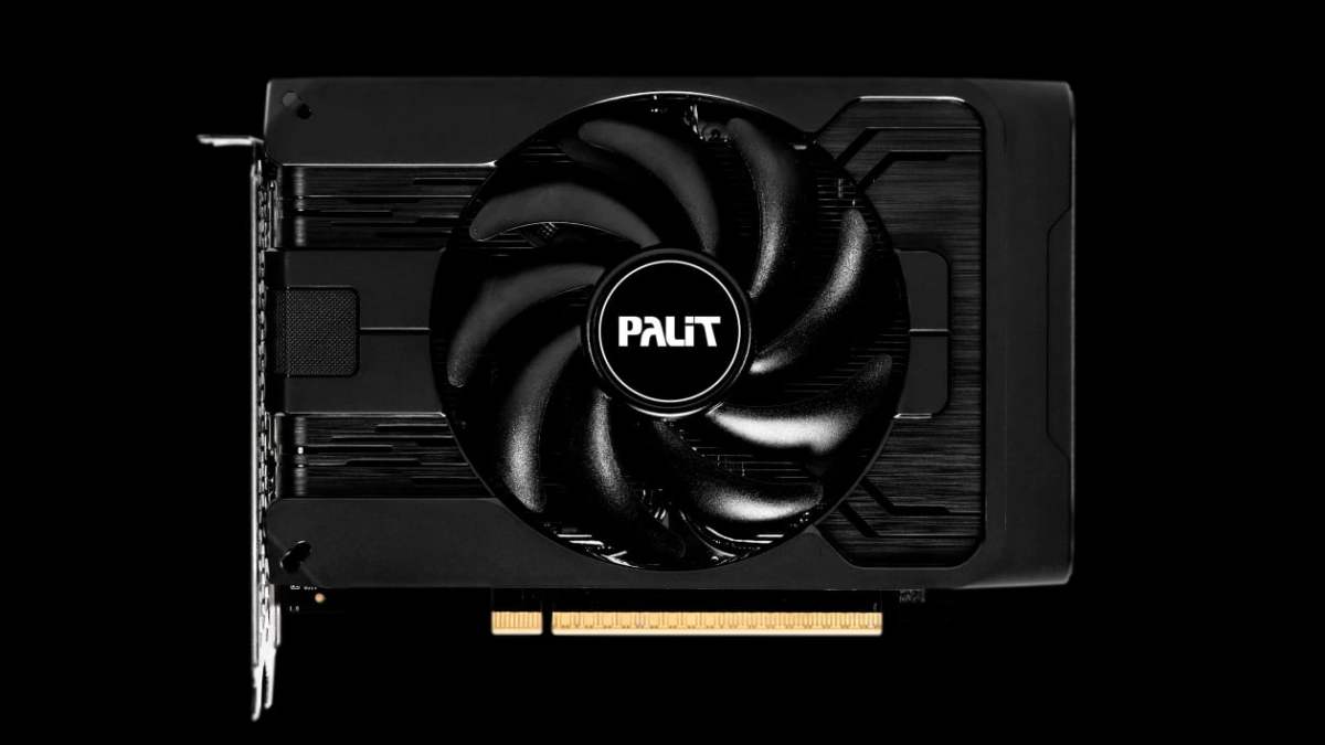 В каталоге DNS появился один -софоморский палитный GeForce RTX 5050 Stormx видеокарта