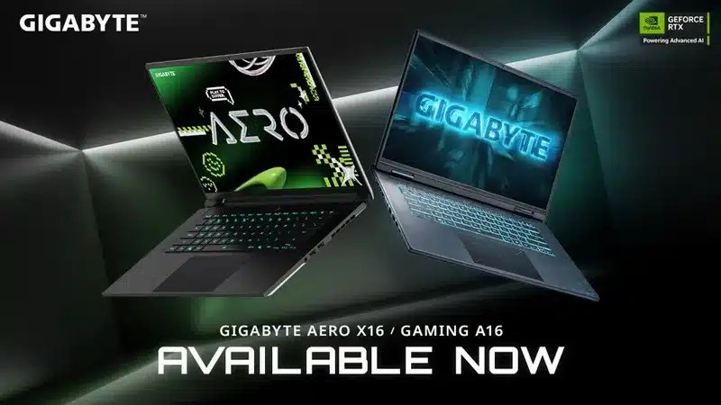 Gigabyte запускает Aero x16 и Gaming A16 ноутбуки для геймеров и создателей контента